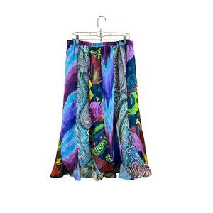 NYPL Collection Women's Long Sheer Lightweight Skirt